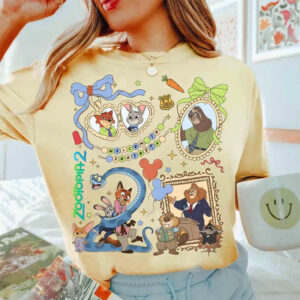 Disney Zootopia 2 Characters Nick And Judy Tee