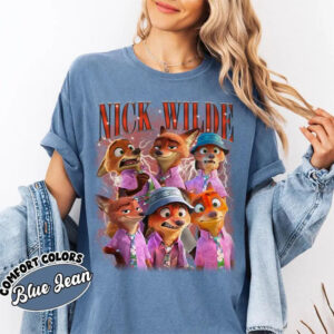 Disney Zootopia Judy Hopps And Nick Wilde Comfort Colors Tee