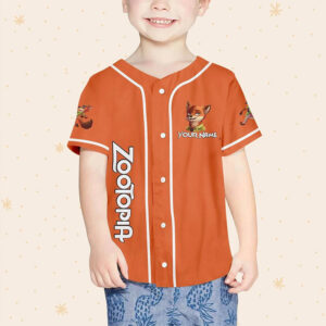 Personalized Disney Zootopia Nick Wilde Baseball Jersey