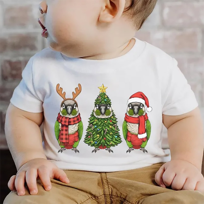 Green Parrot Christmas Santa Shirt Green Parrot Christmas Santa Shirt
