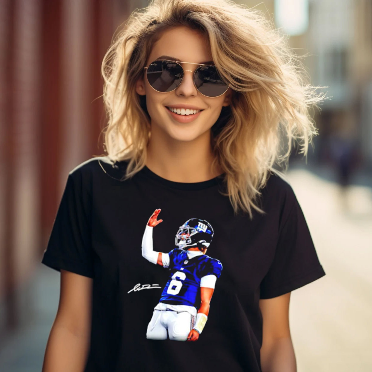 Jaxson Dart New York Giants New Era Shirt Jaxson Dart New York Giants New Era Shirt