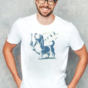 Basset Hound Dog Blowing Bubbles Shirt