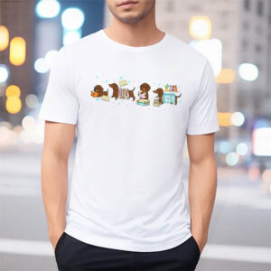 Dachshund Book Lover, Reading Wiener Dog Tee