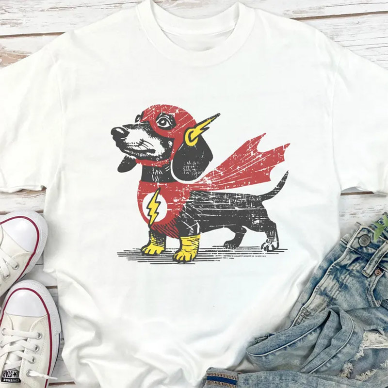 Dachshund Superhero Funny Wiener Dog Tee Dachshund Superhero Funny Wiener Dog Tee