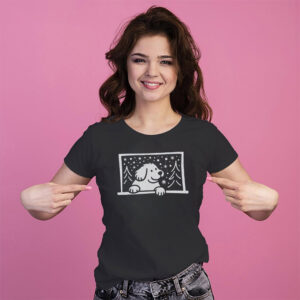 In The Snow Winter Dog Lover Tee