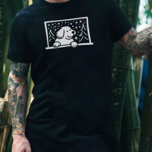 In The Snow Winter Dog Lover Tee 1