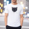 Black Cat Smoking, Thinking Cat Meme Tee