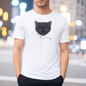 Black Cat Smoking, Thinking Cat Meme Tee