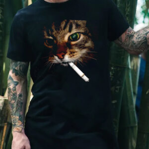 Funny Cat Smoking, Overthinking Cat Shirt