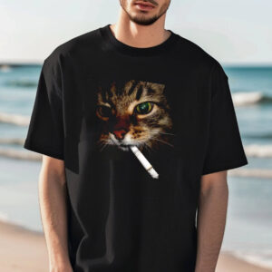 Funny Cat Smoking, Overthinking Cat Shirt