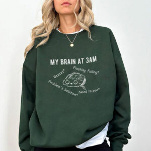 My Brain At 3AM Humor Brain Meme Tee My Brain At 3AM Humor Brain Meme Tee