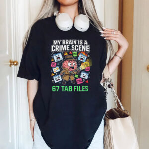 My Brain Is A Crime Scene Funny Comfort Colors Tee