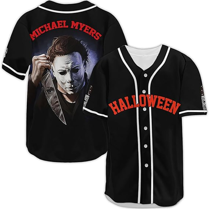 Halloween Horror Movie Jason Voorhees Baseball Jersey Halloween Horror Movie Jason Voorhees Baseball Jersey