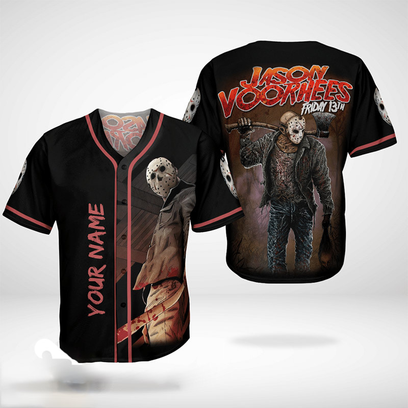 Personalized Friday 13th Jason Voorhe Baseball Jersey Personalized Friday 13th Jason Voorhe Baseball Jersey