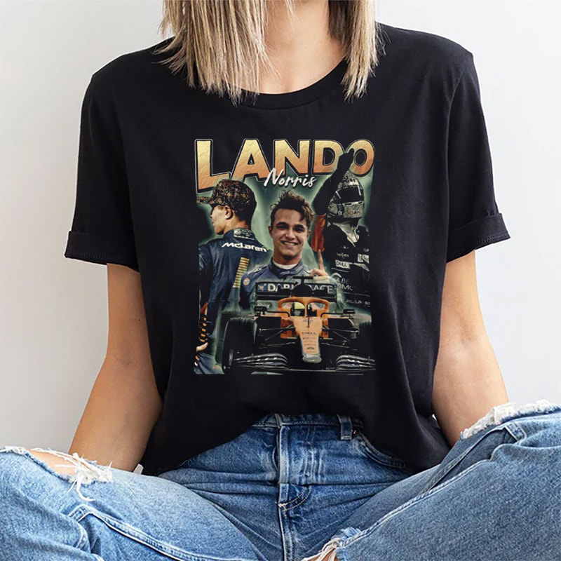 Lando Norris Formula One Champions 2025 Vintage 90s Shirt