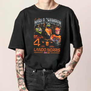 World Champion F1 Lando Norris Collage Tee 2 PersonalizedShirts.net