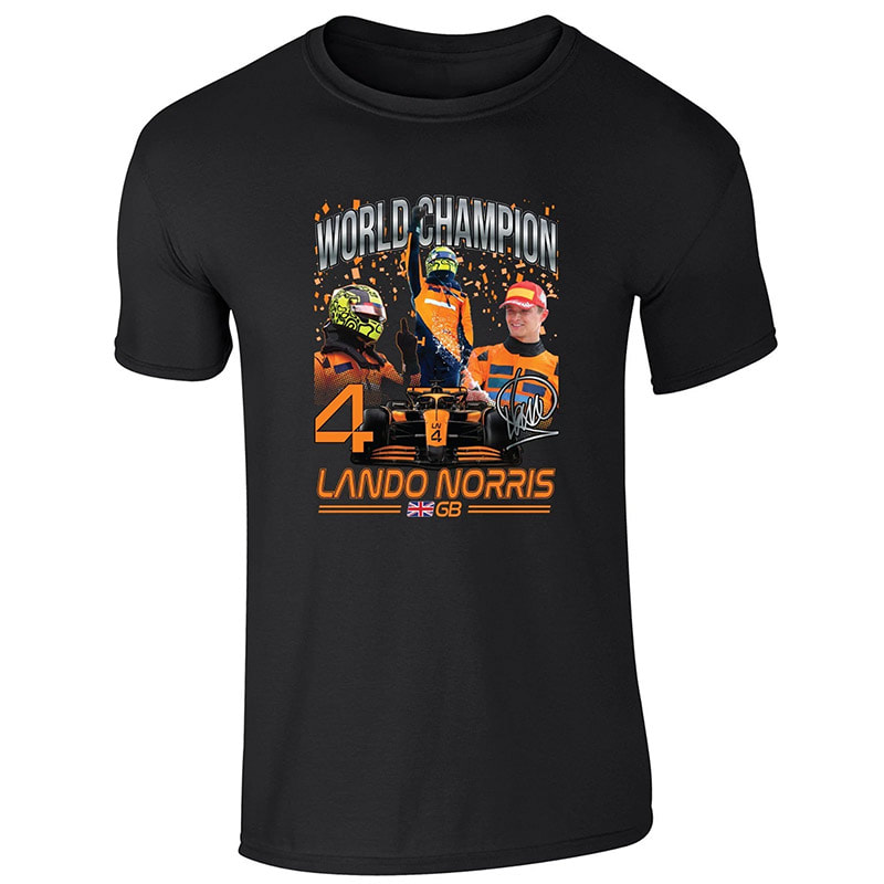 World Champion F1 Lando Norris Collage Tee World Champion F1 Lando Norris Collage Tee