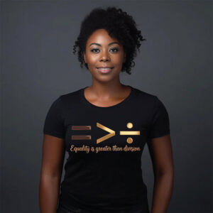 Equality is Greater Than Division, Black History Shirt