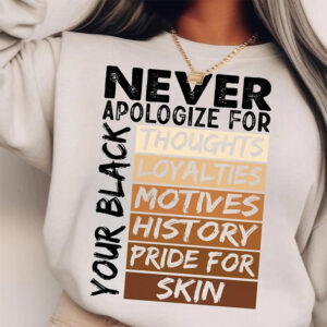 Never Apologize Black History Month Shirt Never Apologize Black History Month Shirt