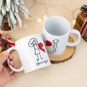 Custom Her And His Valentine Couple Mug Custom Her And His Valentine Couple Mug