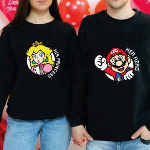 Mario And Princess Couple Valentines Day Shirt Mario And Princess Couple Valentines Day Shirt