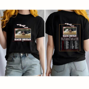 Zach Bryan Quittin Time Tour Setlist 2026 2-sided Shirt