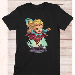 Supergirl Cartoon DC Superhero Girl Shirt