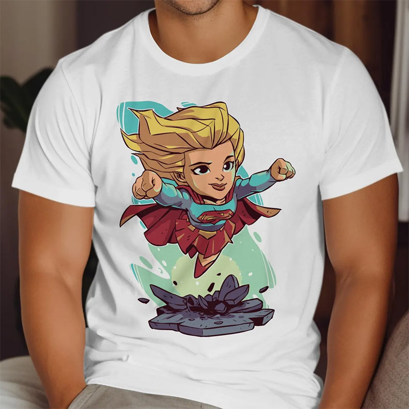 Supergirl Cartoon DC Superhero Girl Shirt Supergirl Cartoon DC Superhero Girl Shirt