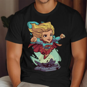 Supergirl Cartoon DC Superhero Girl Shirt