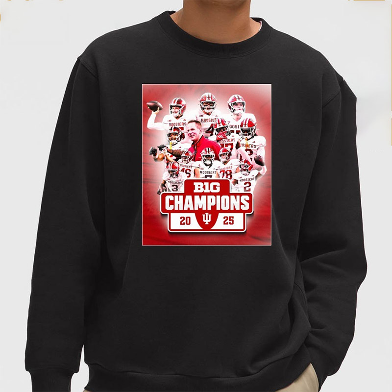 Indiana Hoosiers Team Big Ten Football Champions Shirt Indiana Hoosiers Team Big Ten Football Champions Shirt
