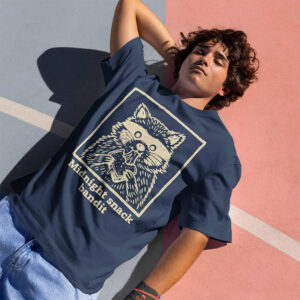 Midnight Snack Bandit Trash Raccoon Comfort Colors Tee