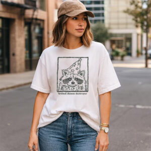 Raccoon Destroys Cheese Toast, Silly Raccoon T-shirt Raccoon Destroys Cheese Toast, Silly Raccoon T-shirt