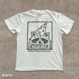 Raccoon Destroys Cheese Toast, Silly Raccoon T shirt 2