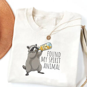 Spirit Animal Raccoon Meme Shirt 2