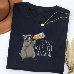Spirit Animal Raccoon Meme Shirt 3