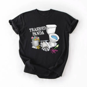 Trashed Panda Party Animal Joke, Drunk Raccoon Meme Shirt 1