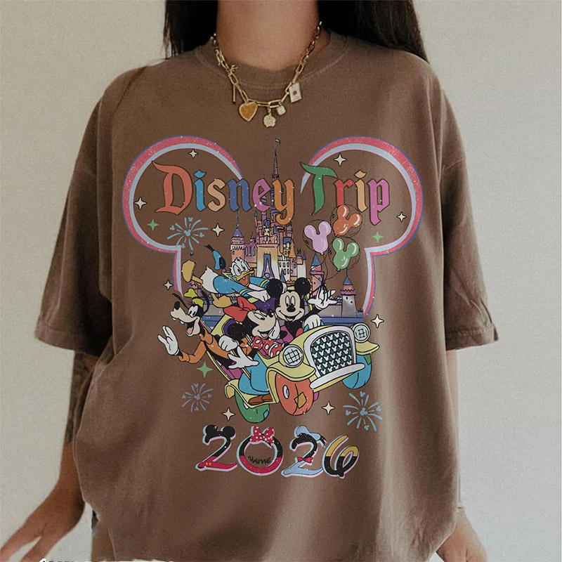 Custom Disney Trip 2026, Disney World Travel Comfort Colors Tee Custom Disney Trip 2026, Disney World Travel Comfort Colors Tee