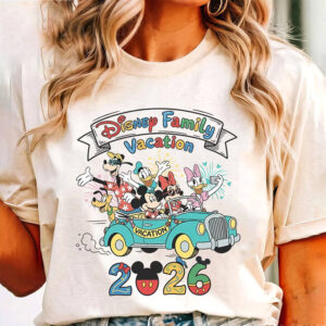 Disney Family Vacation 2026 Mickey Minnie Trip Tee