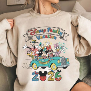 Disney Family Vacation 2026 Mickey Minnie Trip Tee 3