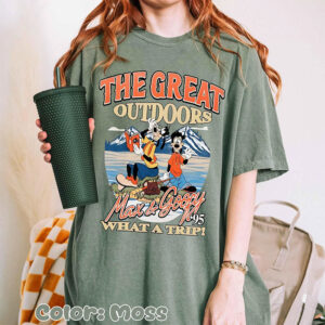 Max And Goofy The Great Outdoors Comfort Colors Tee 1