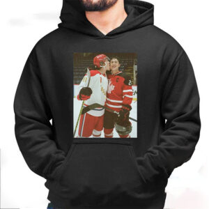 Rozanov Licks Hollander Face Heated Hockey Match Shirt
