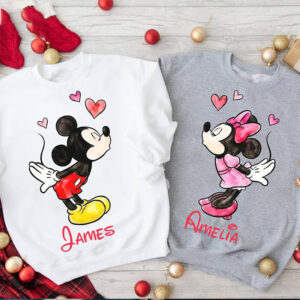 Custom Disney Valentine Mouse Couple Shirt