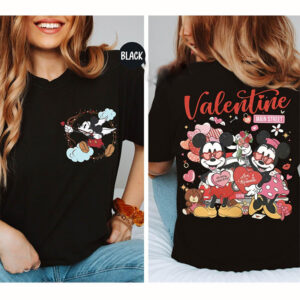 Disney Mickey Minnie Valentine’s Day 2-sided Shirt