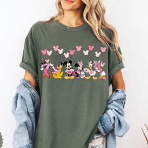 Happy Valentine’s Day Disney Couple Comfort Colors Tee Happy Valentine’s Day Disney Couple Comfort Colors Tee