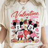 Mickey Minnie Love Hearts Disney Valentine Comfort Colors Tee