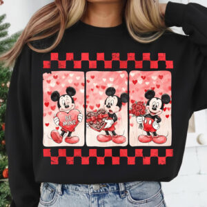 Mickey Mouse Cartoon Valentine Matching Shirt