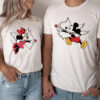 Valentine Mickey And Minnie Couple Shirt