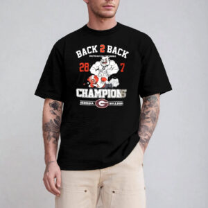 Georgia Football Back 2 Back Champs Shirt 3 PersonalizedShirts.net