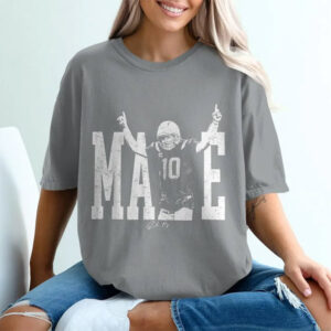 Drake Maye With Signature New England Comfort Colors Tee PersonalizedShirts.net