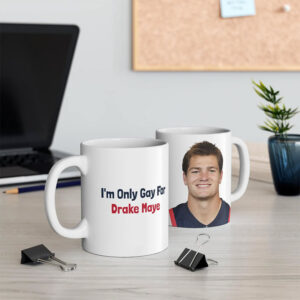 Funny Drake Maye New England Patriots Mug 2 PersonalizedShirts.net